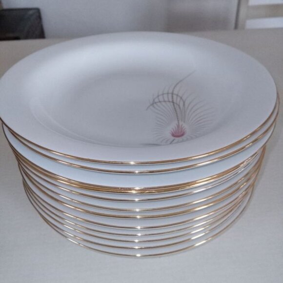 RHEINPFALZ HARTPORZELLAN: 12 porcelain soup plates - Picture 2 of 4